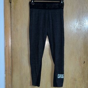 PINK Victoria's Secret Charcoal Leggings